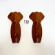 Handcrafted Acacia Wood Blue Elephant Handle Pair